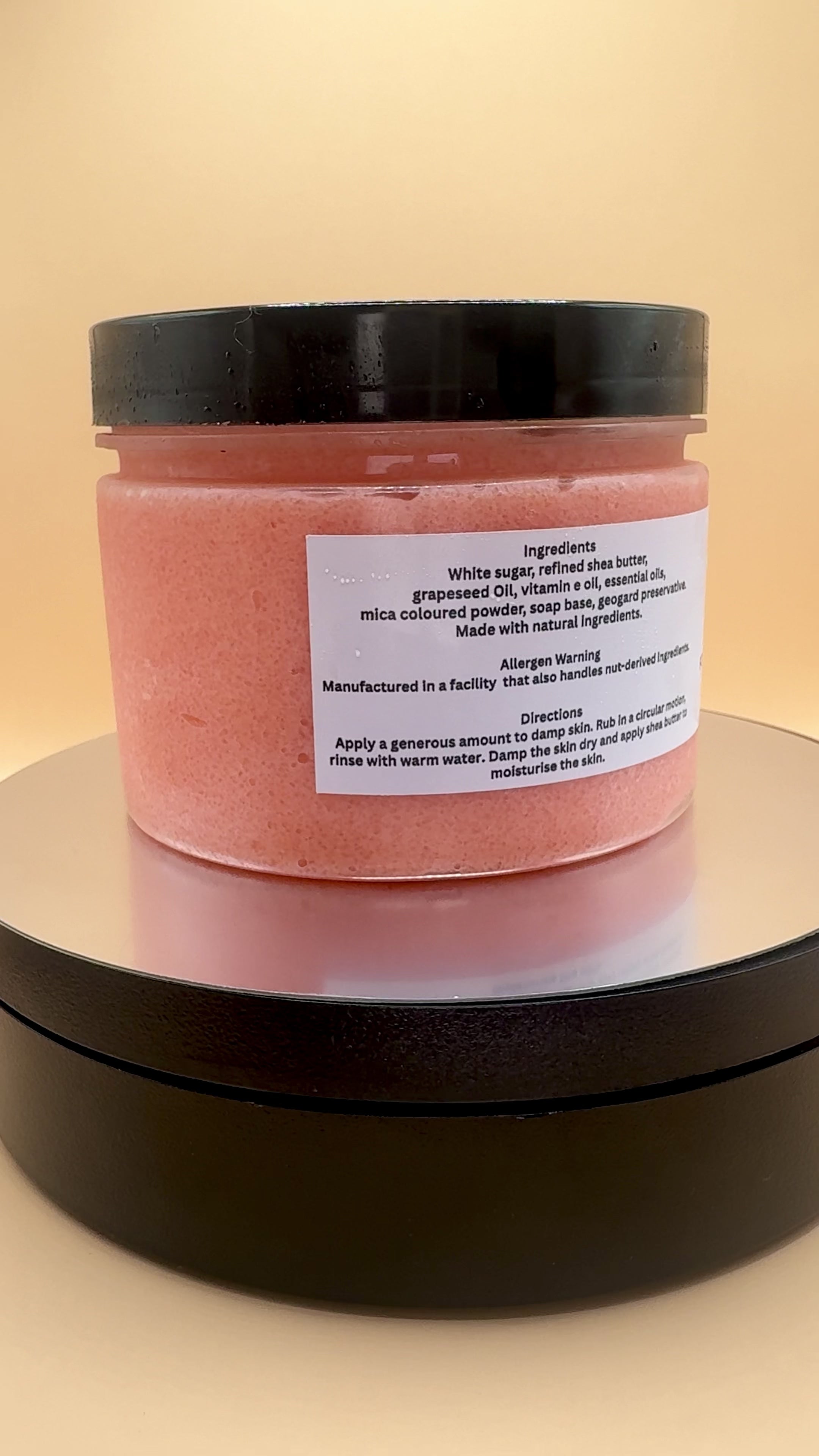Peach Glow Foaming Body Scrub